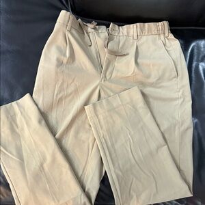 UNIQLO Men's Wide Khaki Stretch Pants